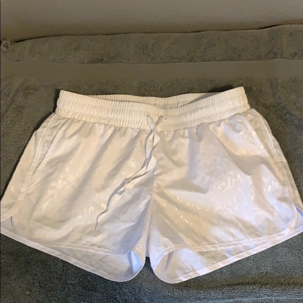 ZYIA White Bomber Shorts